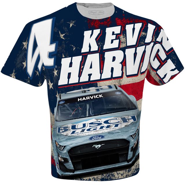 CFS HARVCK BLANC BUSCHLIGHT S22 HOMME SUBLIMÉ PATRIOTIQUE TOTAL PRINT TEE TEEMNCUS