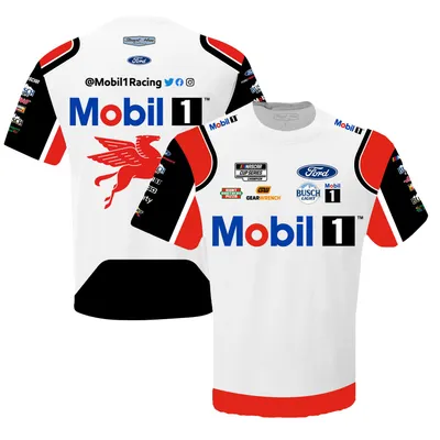 Kevin Harvick Stewart-Haas Racing Team Collection Mobil 1 Sublimated Uniform T-Shirt - White