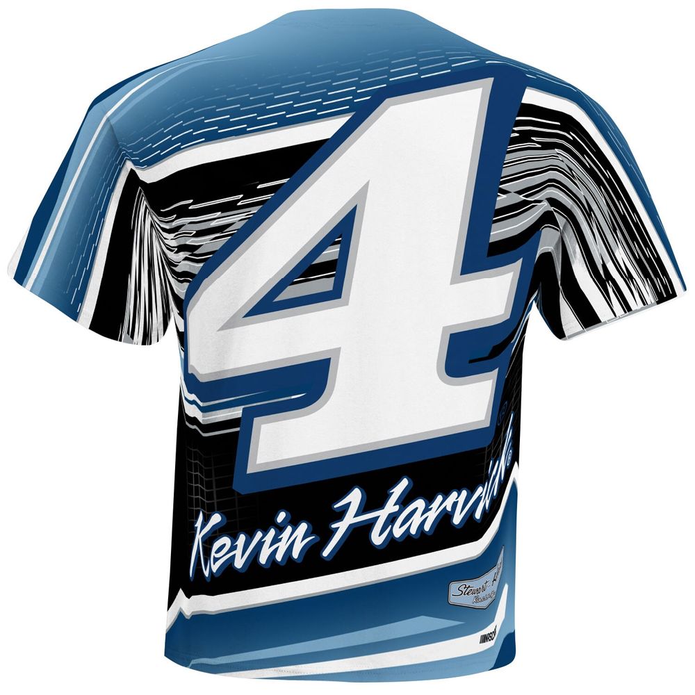 Men's Stewart-Haas Racing Team Collection White Kevin Harvick Sublimated Speedster T-Shirt