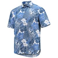 Men's Kyle Busch Tommy Bahama Red Coconut Point Playa Flora Camp Button-Up  Shirt