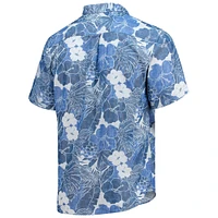 Chemise boutonnée Tommy Bahama Blue Kevin Harvick Coconut Point Playa Flora Camp pour homme