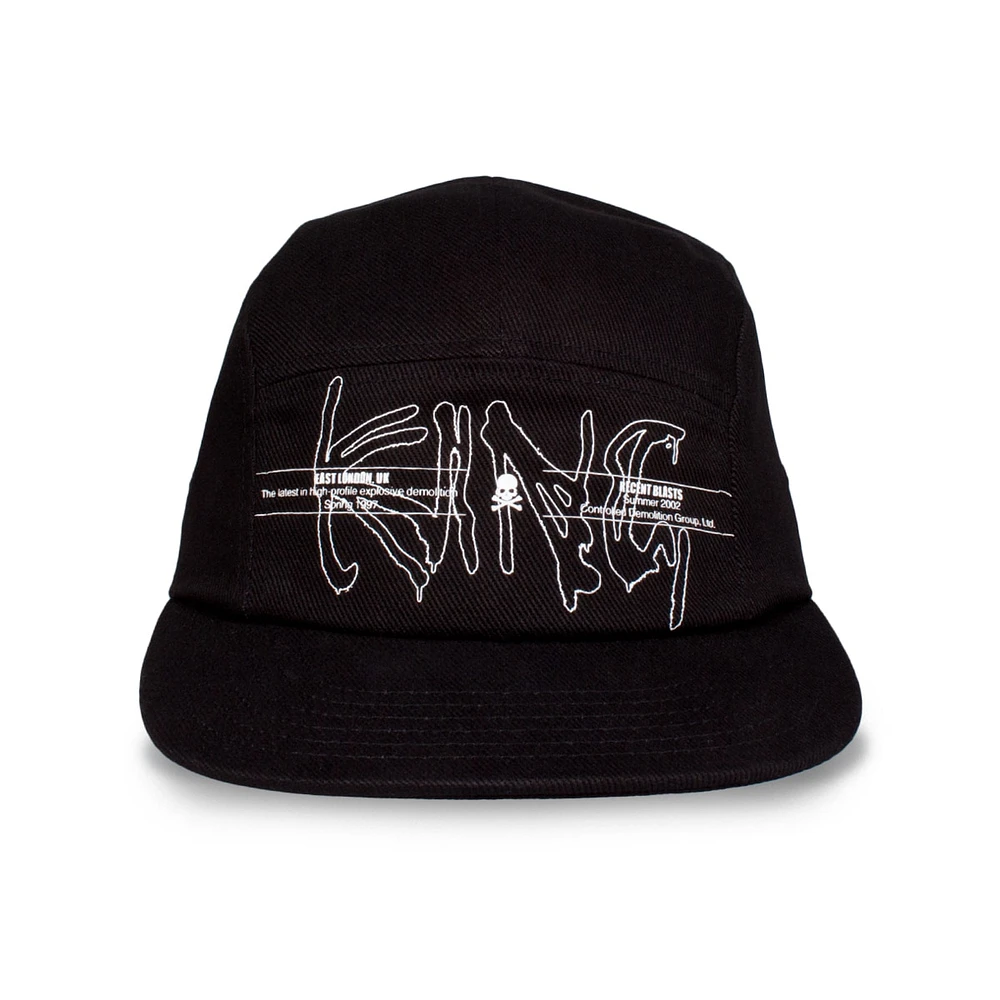 Chapeau réglable à cinq panneaux King Apparel Black Blasts pour hommes