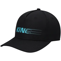 Men's King Apparel Black Tennyson Curved Peak