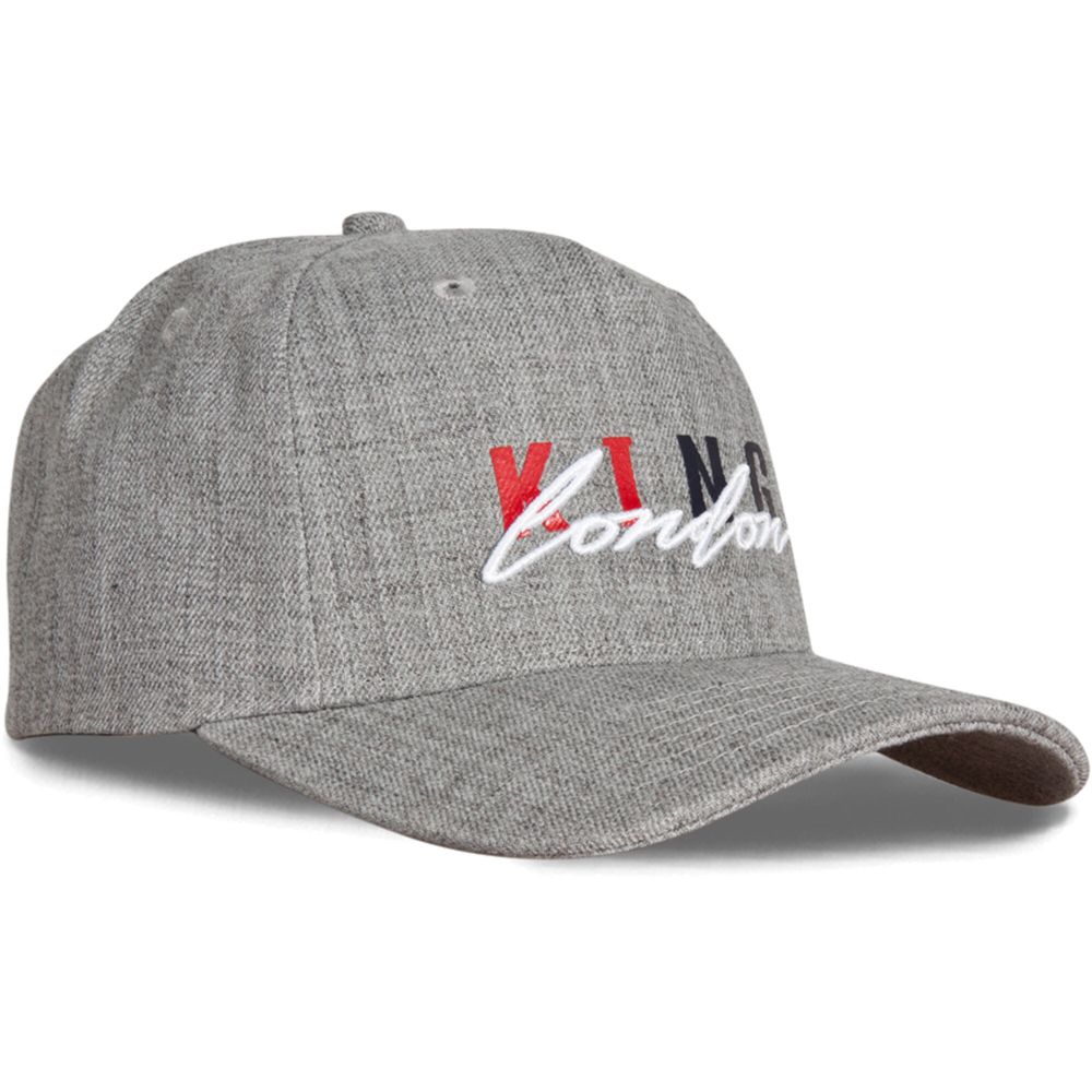 Men's King Apparel Heathered Gray Staple Curved Peak - Snapback Hat