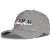 Men's King Apparel Heathered Gray Staple Curved Peak - Snapback Hat