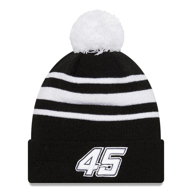 Bonnet Kurt Busch Knit Pom Cuff New Era noir/blanc pour homme