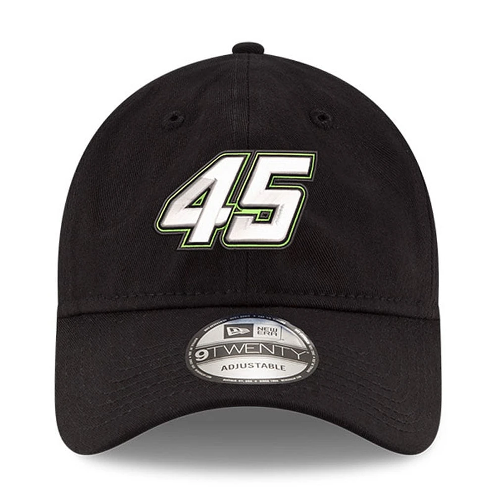 Men's New Era Black Kurt Busch Driver Enzyme Washed 9TWENTY Adjustable Hat