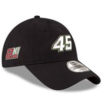 Men's New Era Black Kurt Busch Driver Enzyme Washed 9TWENTY Adjustable Hat