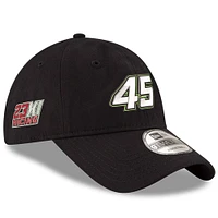 Men's New Era Black Kurt Busch Driver Enzyme Washed 9TWENTY Adjustable Hat