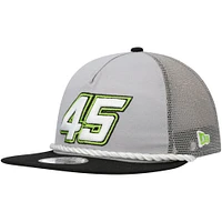 Men's New Era Gray/Black Kurt Busch Golfer Snapback Hat