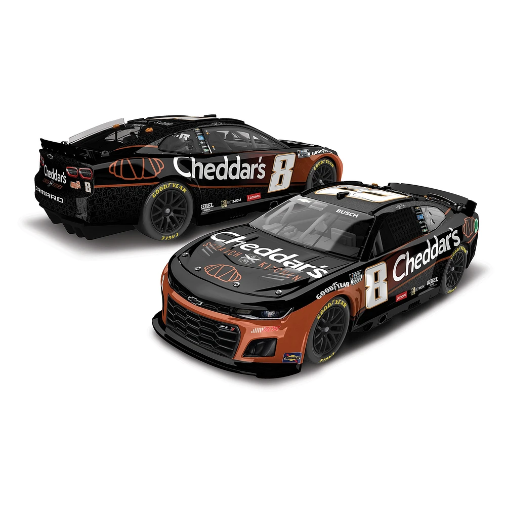 Action Racing Kyle Busch 2024 #8 Cheddar's 1:24 Peinture régulière Chevrolet Camaro moulée sous pression