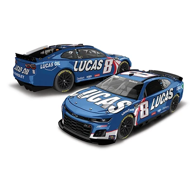 Action Racing Kyle Busch 2025 #8 Lucas Oil 1:64 Peinture régulière Chevrolet Camaro moulée sous pression