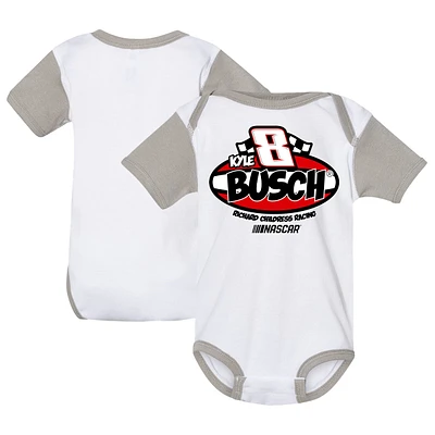 Infant Richard Childress Racing Team Collection  White Kyle Busch Bodysuit