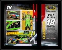 Kyle Busch 2015 Sprint Cup Champion 12'' x 15'' Sublimated Plaque