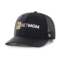 Men's '47  Black Kyle Busch Bet MGM Sure Shot Brrr Trucker Adjustable Hat