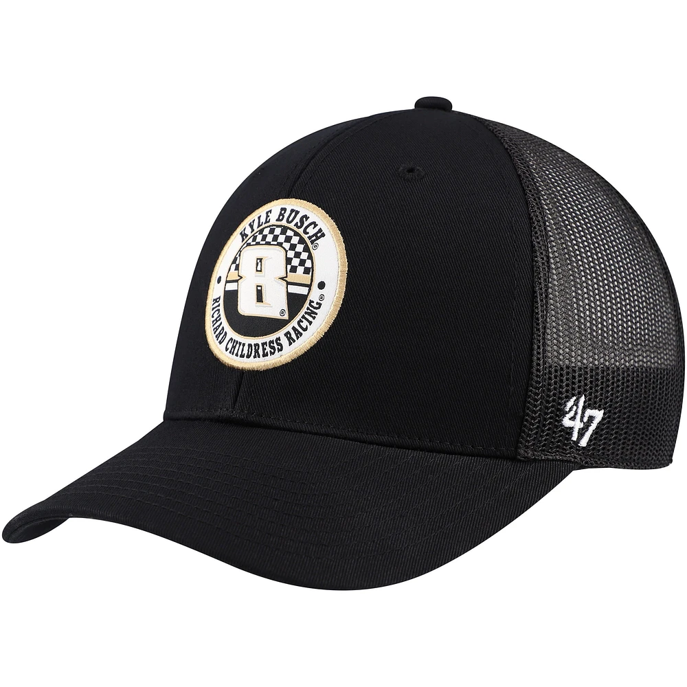 Men's '47 Black Kyle Busch Oversteer Trucker Adjustable Hat