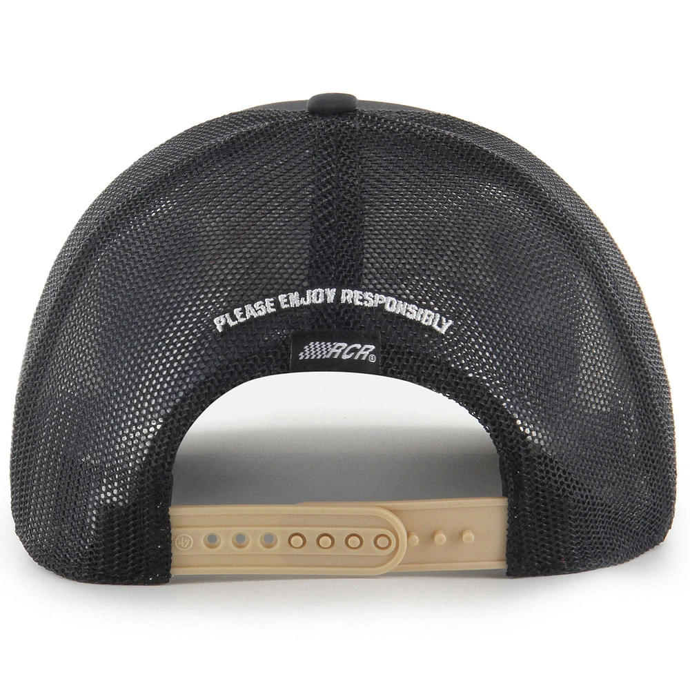 Men's '47  Black Kyle Busch  Rebel Bourbon Trucker Adjustable Hat