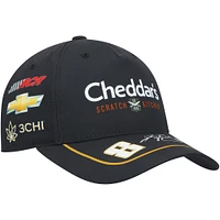 Casquette ajustable pour homme avec drapeau à damier noir Kyle Busch Sponsor Uniform