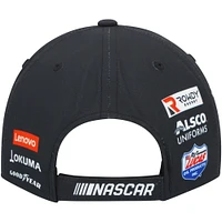 Casquette ajustable pour homme avec drapeau à damier noir Kyle Busch Sponsor Uniform