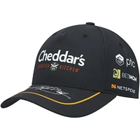 Casquette ajustable pour homme avec drapeau à damier noir Kyle Busch Sponsor Uniform