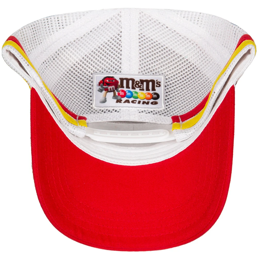 Men's Joe Gibbs Racing Team Collection Red/White Kyle Busch Retro Stripe Snapback Adjustable Hat