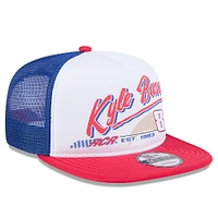 Casquette à visière plate Kyle Busch 9FIFTY New Era noire pour homme