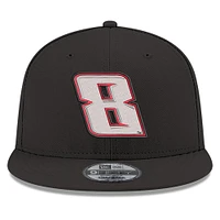 Men's New Era Black Kyle Busch 9FIFTY Number Snapback Adjustable Hat
