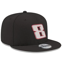Men's New Era Black Kyle Busch 9FIFTY Number Snapback Adjustable Hat