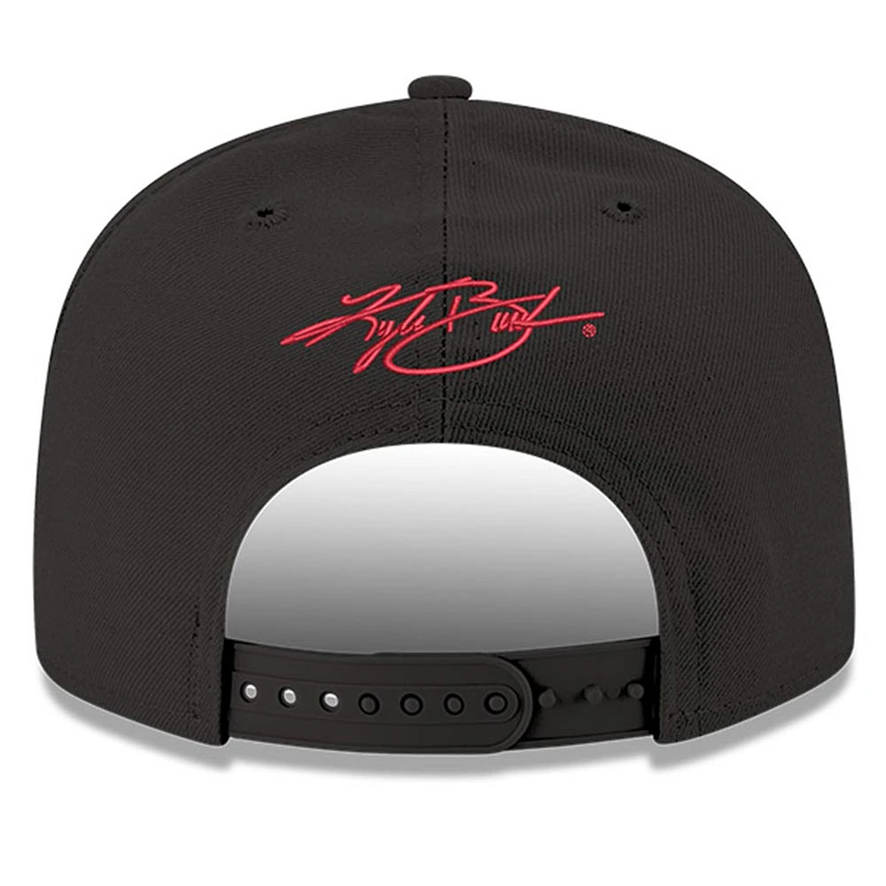 Men's New Era Black Kyle Busch 9FIFTY Number Snapback Adjustable Hat
