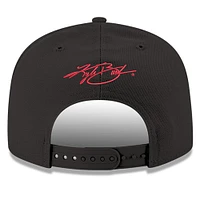 Men's New Era Black Kyle Busch 9FIFTY Number Snapback Adjustable Hat