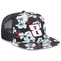 Men's New Era Black Kyle Busch  Adventure Pattern Golfer Adjustable Hat
