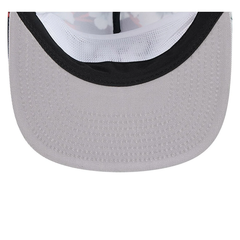 Men's New Era Black Kyle Busch  Adventure Pattern Golfer Adjustable Hat