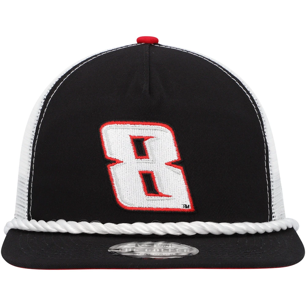Men's New Era Black Kyle Busch Golfer Trucker 9FIFTY Snapback Hat