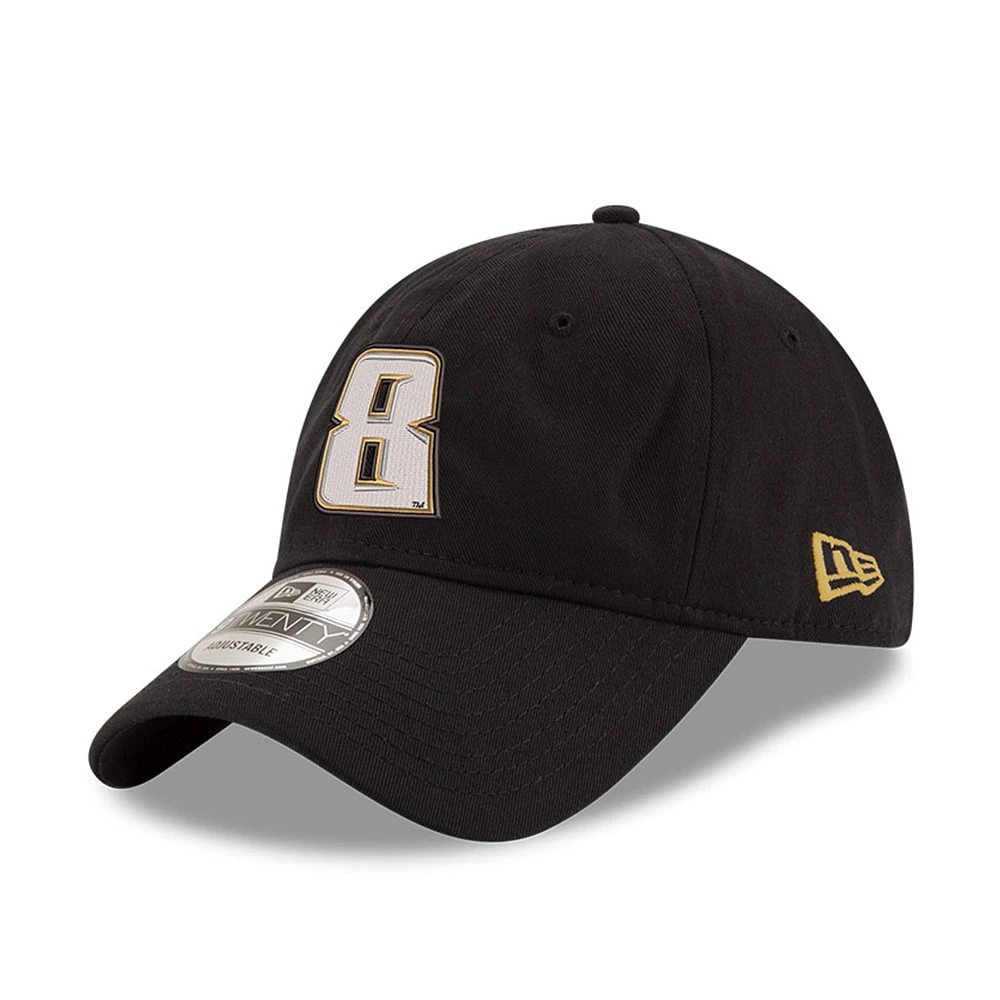 Casquette réglable 9TWENTY Kyle Busch Team noire délavée aux enzymes New Era pour homme