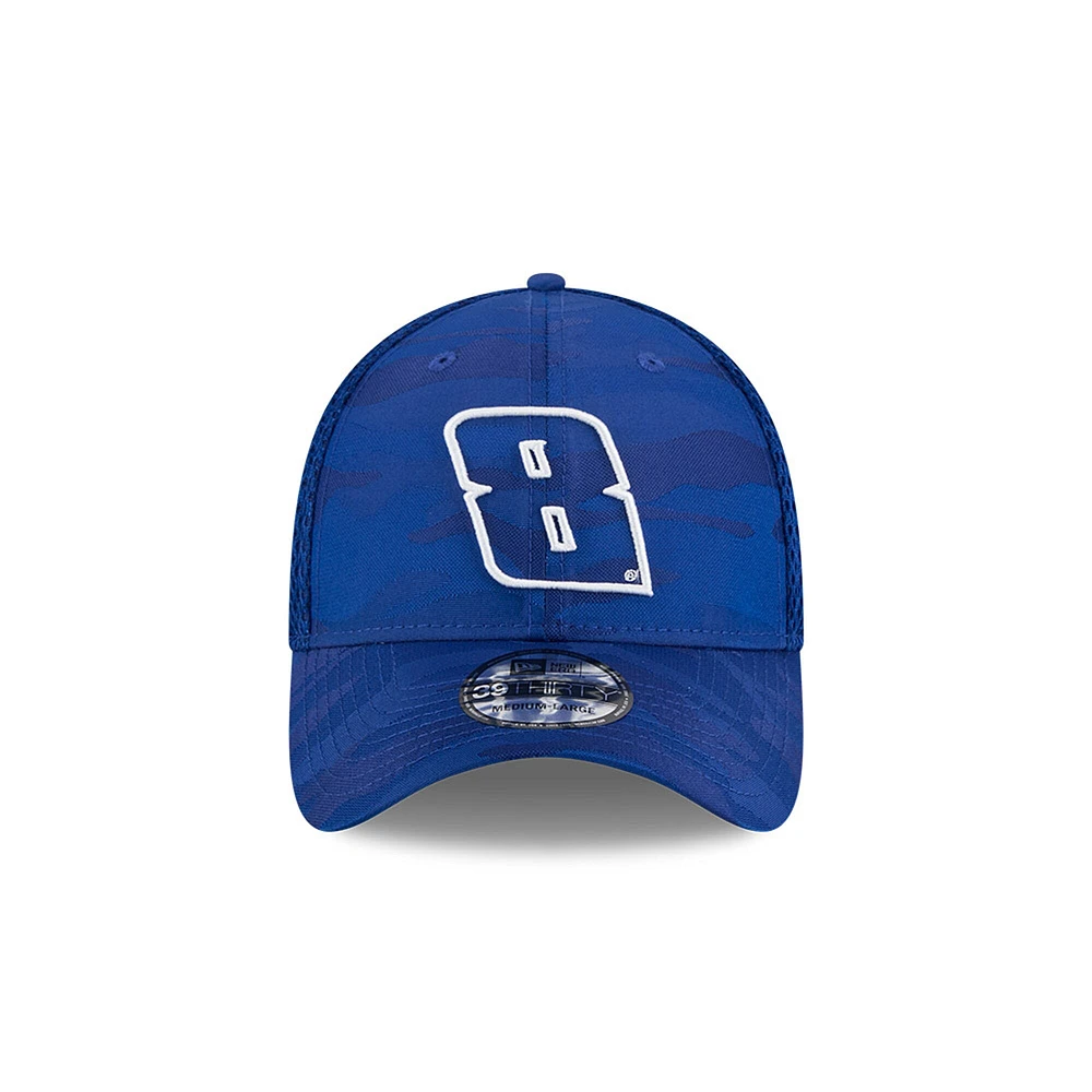 Men's New Era Blue Kyle Busch Camo 39THIRTY Flex Hat