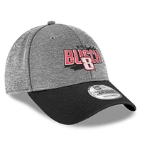 Men's New Era Gray/Black Kyle Busch 9FORTY Splash Adjustable Hat