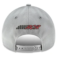 Casquette ajustable à bouton-pression Kyle Busch 9FORTY Cheddar's New Era pour homme, gris