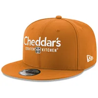 Men's New Era Orange Kyle Busch 9FIFTY Cheddar's Adjustable Hat