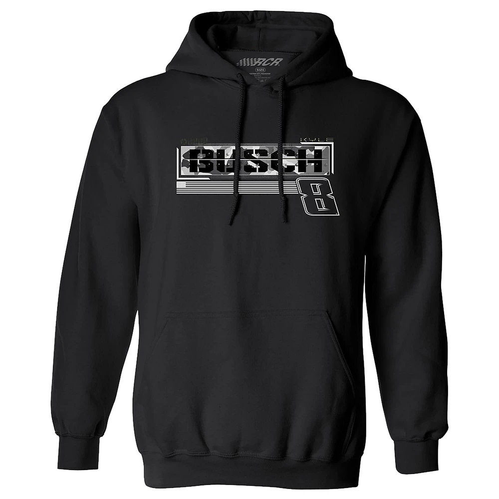 Men's Richard Childress Racing Team Collection  Black Kyle Busch Camo Car Pullover Hoodie