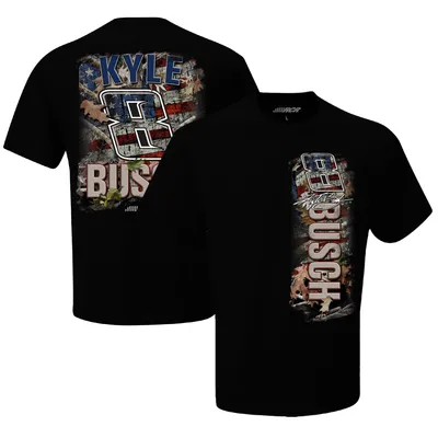 Kyle Busch Richard Childress Racing Team Collection Camo Patriotic T-Shirt - Black