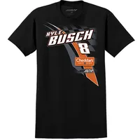 T-shirt noir Kyle Busch Cheddar's Lifestyle de la collection Richard Childress Racing Team pour homme