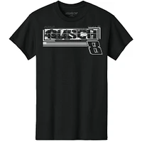 Men's Richard Childress Racing Team Collection Black Kyle Busch Cheddar's Tonal T-Shirt