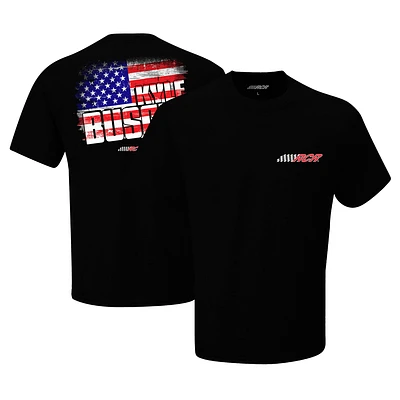 T-shirt noir avec drapeau Kyle Busch de la collection Richard Childress Racing Team pour hommes