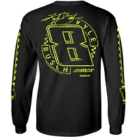 T-shirt noir à manches longues pour hommes de la collection Richard Childress Racing Team Kyle Busch Lifestyle