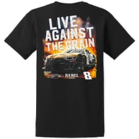 Men's Richard Childress Racing Team Collection  Black Kyle Busch #8 Rebel Live Against The Grain T-Shirt