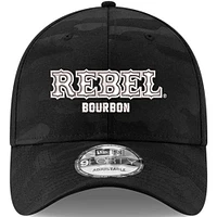 Men's Richard Childress Racing Team Collection  Black Kyle Busch Rebel Bourbon 9FORTY Trucker Adjustable Hat