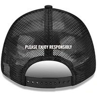 Men's Richard Childress Racing Team Collection  Black Kyle Busch Rebel Bourbon 9FORTY Trucker Adjustable Hat