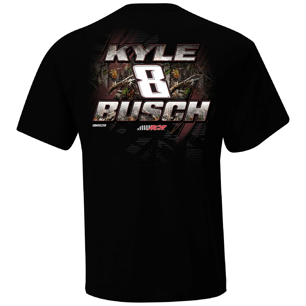Men's Richard Childress Racing Team Collection  Black Kyle Busch Rebel Bourbon Camo T-Shirt