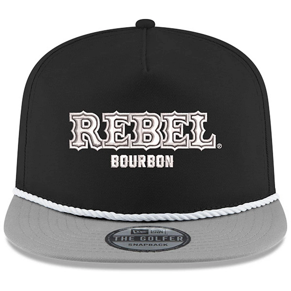 Men's Richard Childress Racing Team Collection  Black Kyle Busch Rebel Bourbon Golfer Snapback Hat