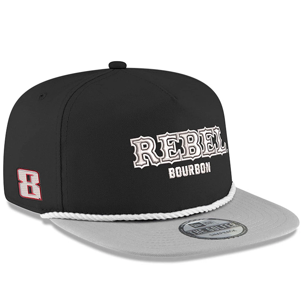 Men's Richard Childress Racing Team Collection  Black Kyle Busch Rebel Bourbon Golfer Snapback Hat